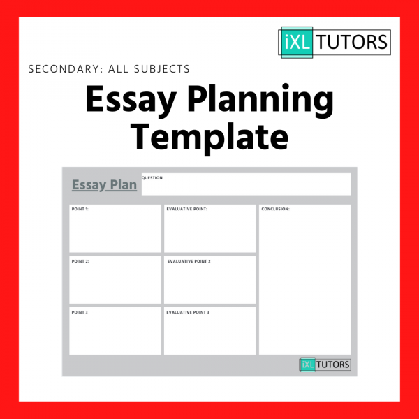 essay plan template printable