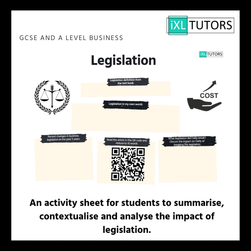 Legislation summary (Download) iXL Tutors