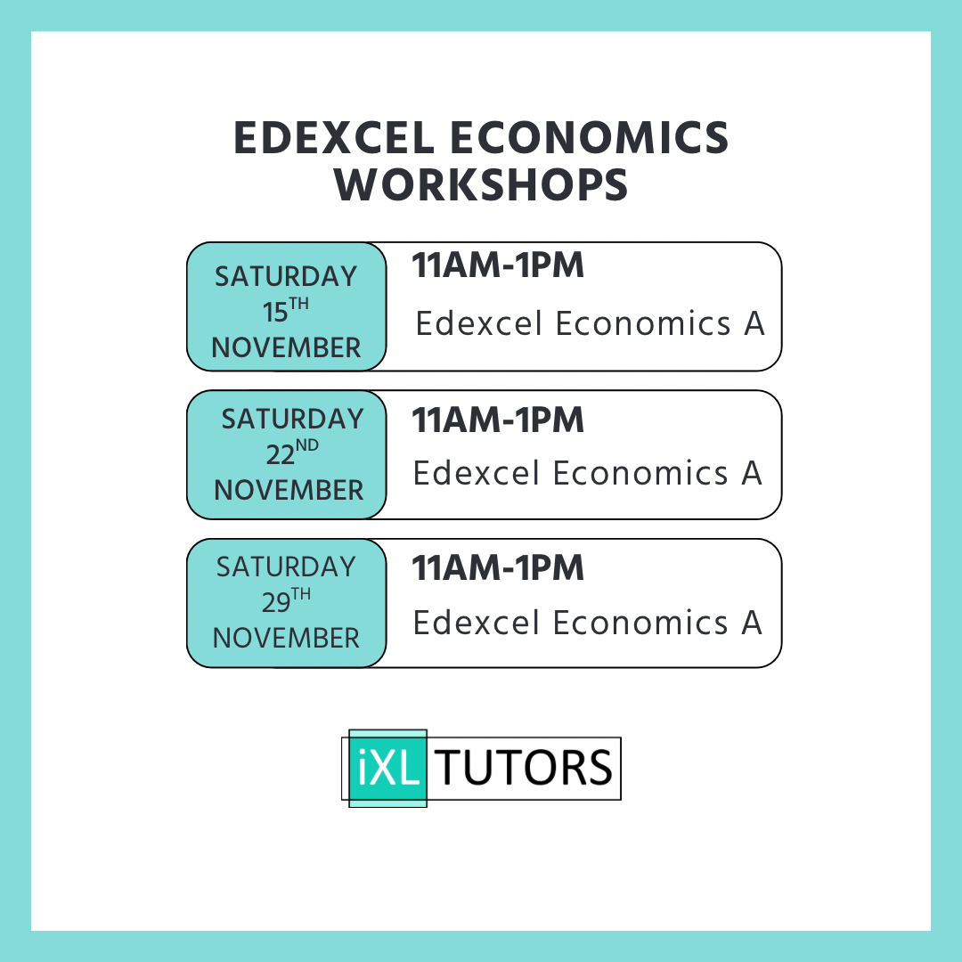 Edexcel Economics A Level workshops - November 2025